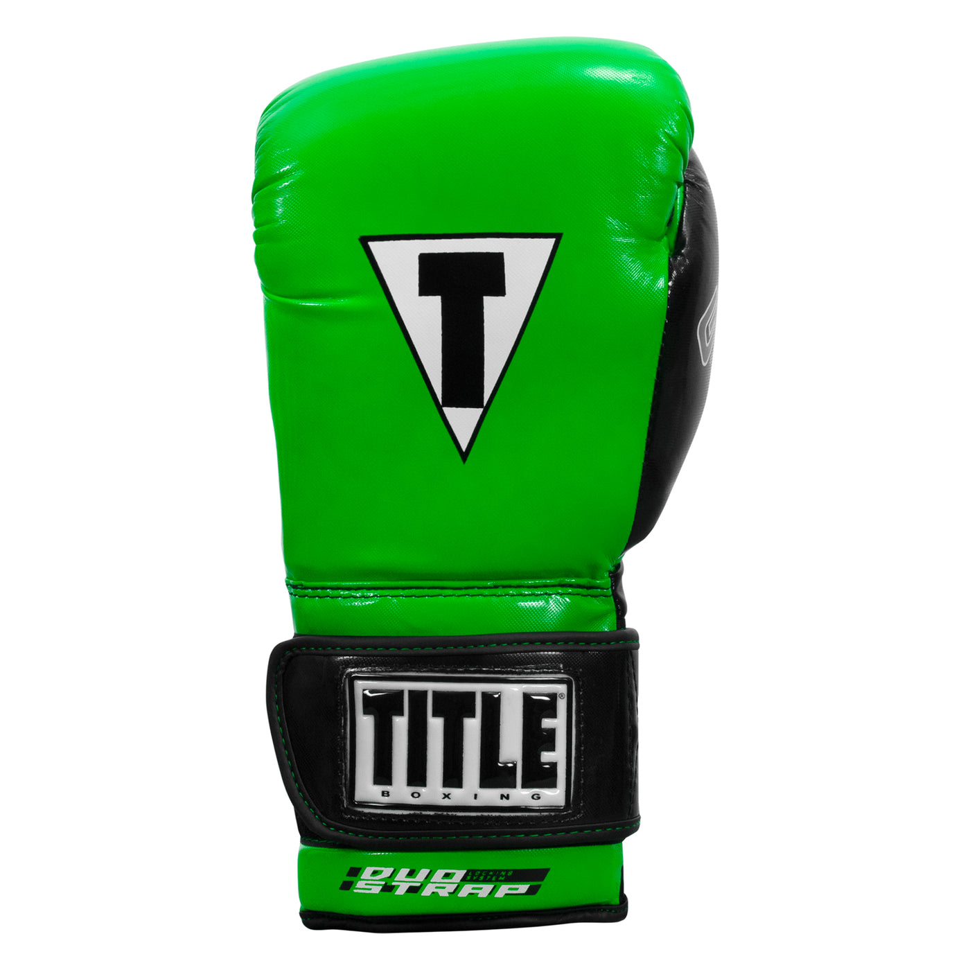 variant:Lime/Black::TITLE Boxing Gel Glory Super Bag Gloves 2.0 back view