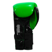 variant:Lime/Black::TITLE Boxing Gel Glory Super Bag Gloves 2.0 palm view