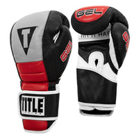 variant:Black/Grey/Red::TITLE Boxing Gel Rush Bag Gloves side view