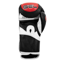 variant:Black/Grey/Red::TITLE Boxing Gel Rush Bag Gloves palm view