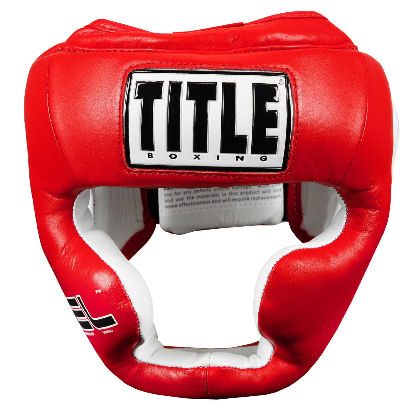 variant:Red::TITLE Boxing Gel World Full Face Training Headgear front view