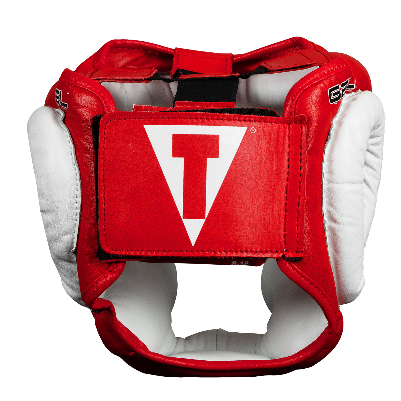 variant:Red::TITLE Boxing Gel World Full Face Training Headgear back view