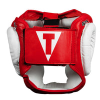 variant:Red::TITLE Boxing Gel World Full Face Training Headgear back view