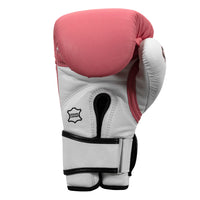 variant:Pink/White::TITLE Boxing Gel World Bag Gloves palm view