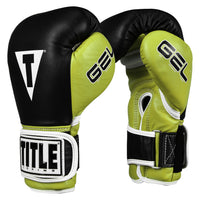 color:black/lime::TITLE Boxing Gel World 2.0 Bag Gloves main view