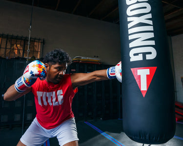 TITLE Boxing GEL World V2T Limited Edition Autism Awareness Bag Gloves