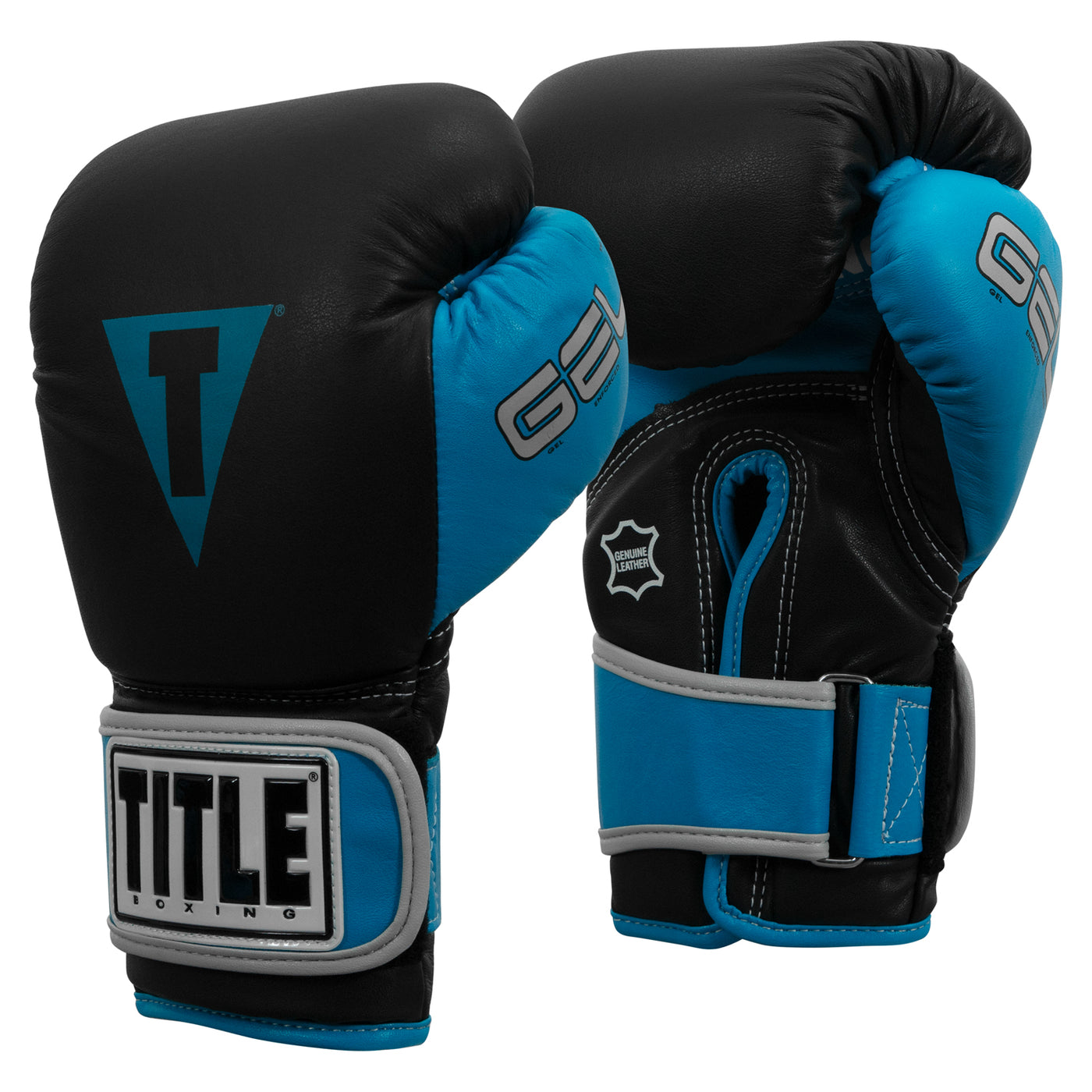variant:Black/Light Blue::TITLE Boxing Gel World V2T Bag Gloves second view