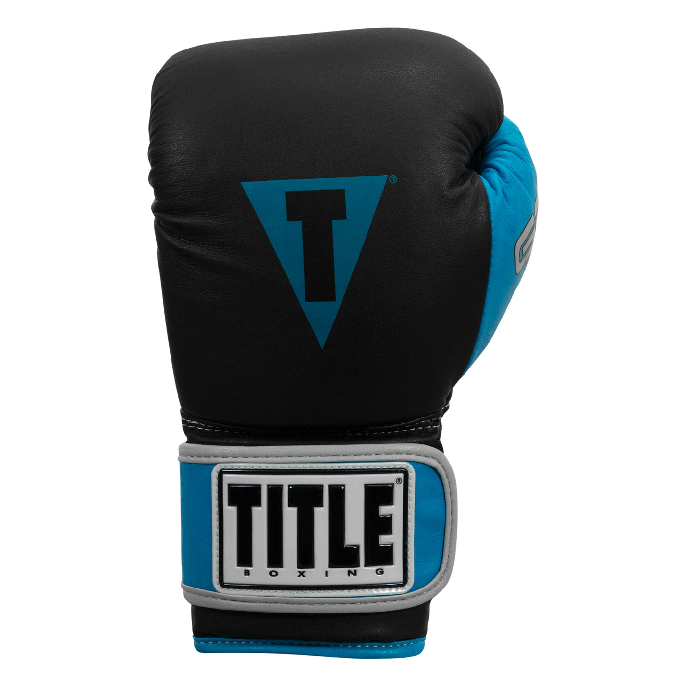 variant:Black/Light Blue::TITLE Boxing Gel World V2T Bag Gloves third view