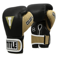 variant:Black/Gold/White::TITLE Boxing Gel World V2T Bag Gloves second view