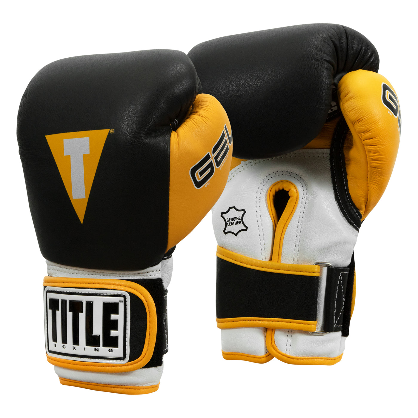 variant:black/gold::TITLE Boxing Gel World V2T Bag Boxing Gloves angle view