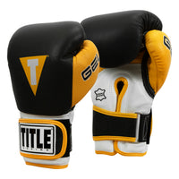 variant:black/gold::TITLE Boxing Gel World V2T Bag Boxing Gloves angle view