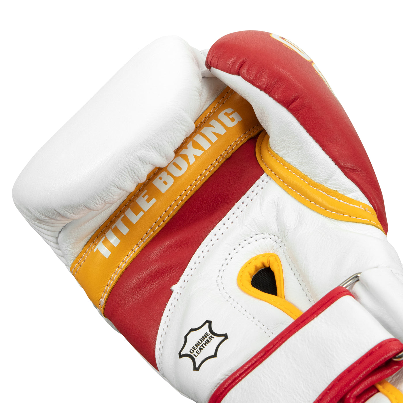 variant:white/red/gold::TITLE Boxing Gel World V2T Bag Gloves fifth view