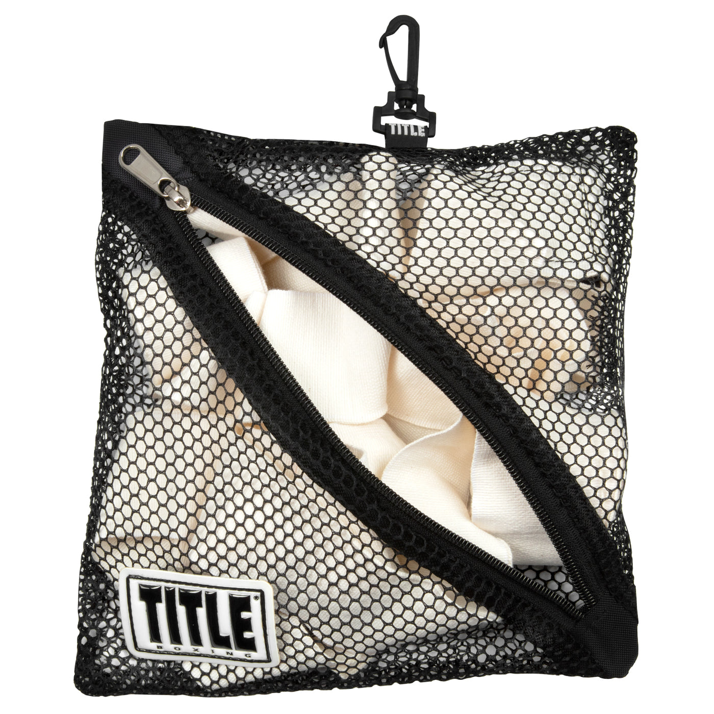 variant:L::TITLE Boxing Clip On Mesh Hand Wrap Bag second view