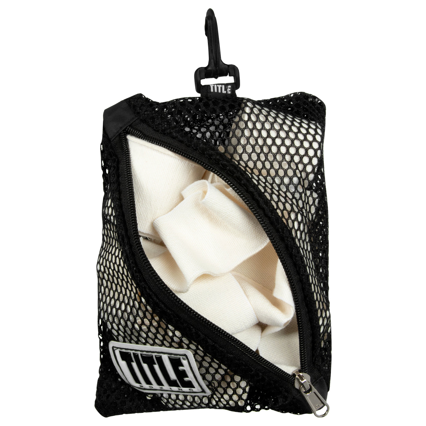 variant:S::TITLE Boxing Clip On Mesh Hand Wrap Bag second view