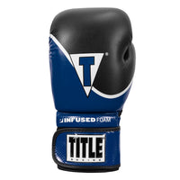 variant:blue/black::TITLE Boxing Infused Foam Interrogate Training Gloves 2.0 third view