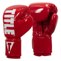 variant:Red/White::TITLE Boxing Inferno Intensity Elastic Training Gloves side view