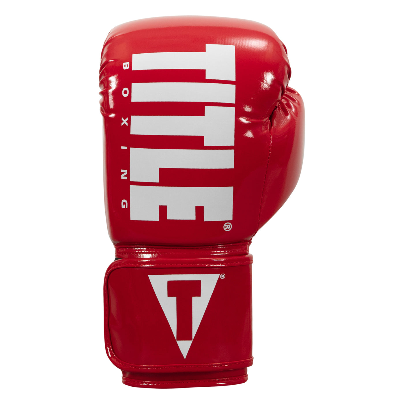 variant:Red/White::TITLE Boxing Inferno Intensity Elastic Training Gloves front view