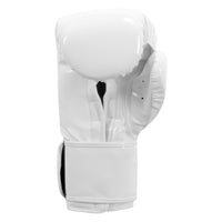 variant:White::TITLE Boxing Inferno Intensity Elastic Training Gloves back view