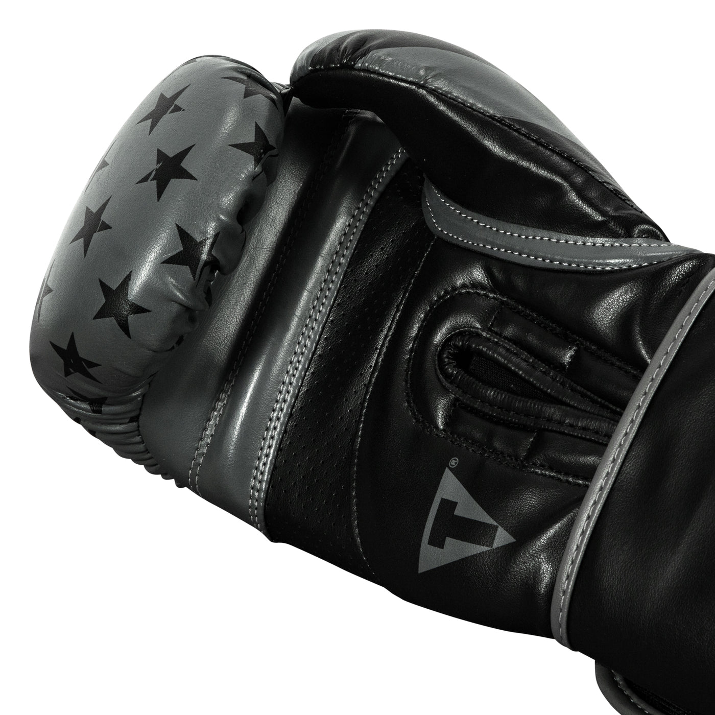 variant:black/grey::TITLE Boxing Liberty Bag Gloves palm view