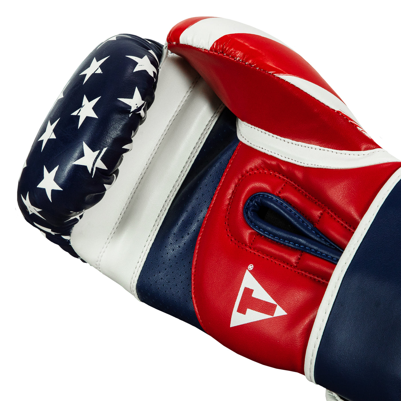variant:red/white/blue::TITLE Boxing Liberty Bag Gloves palm view