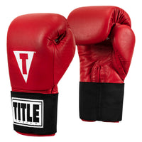 variant:red::TITLE Boxing Masters USA Boxing Competition Gloves - Elastic side view