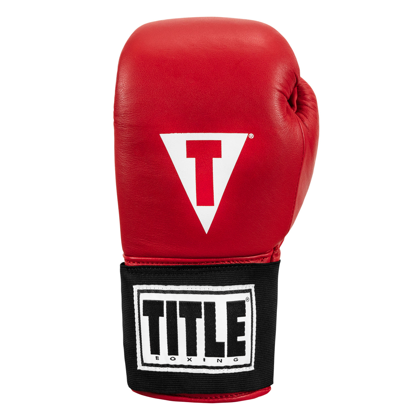 variant:red::TITLE Boxing Masters USA Boxing Competition Gloves - Elastic front view