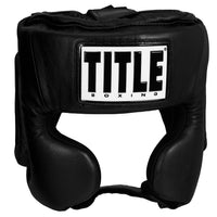 variant:black::TITLE Boxing USA Boxing Masters Competition Headgear front view