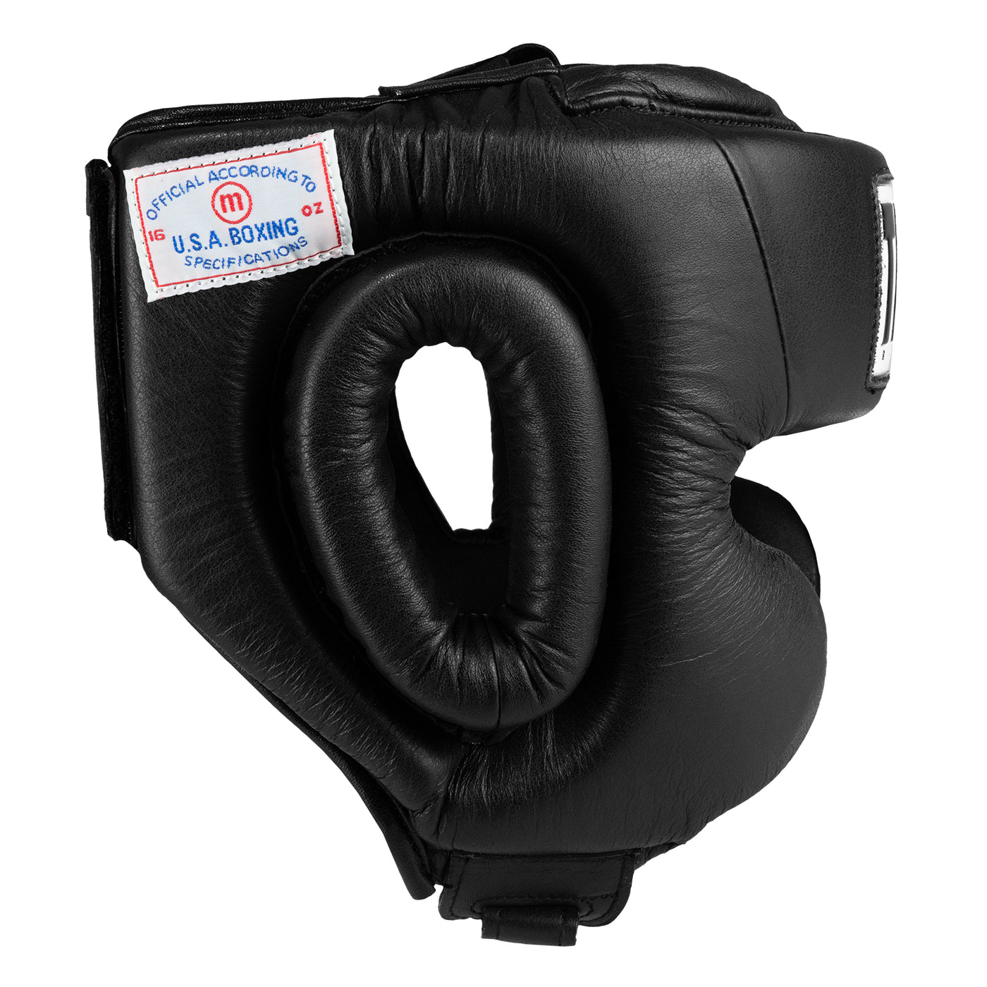 variant:black::TITLE Boxing USA Boxing Masters Competition Headgear side view