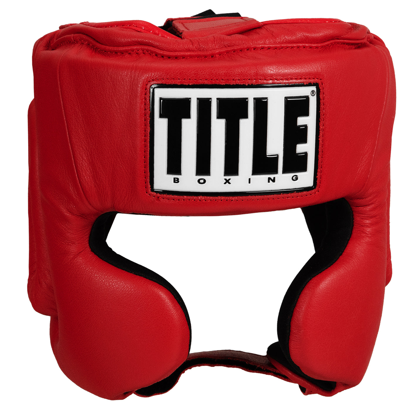 variant:red::TITLE Boxing USA Boxing Masters Competition Headgear front view