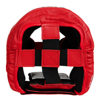 variant:red::TITLE Boxing USA Boxing Masters Competition Headgear top view