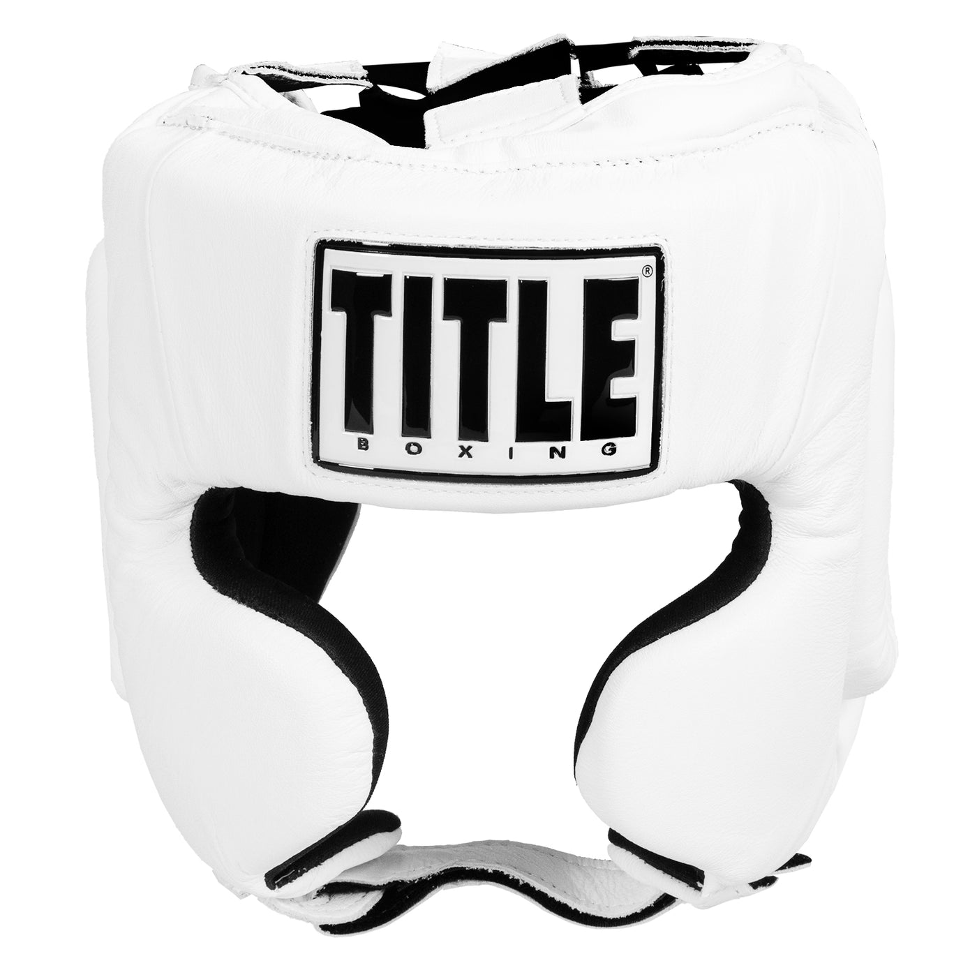variant:white::TITLE Boxing USA Boxing Masters Competition Headgear front view