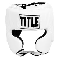 variant:white::TITLE Boxing USA Boxing Masters Competition Headgear front view
