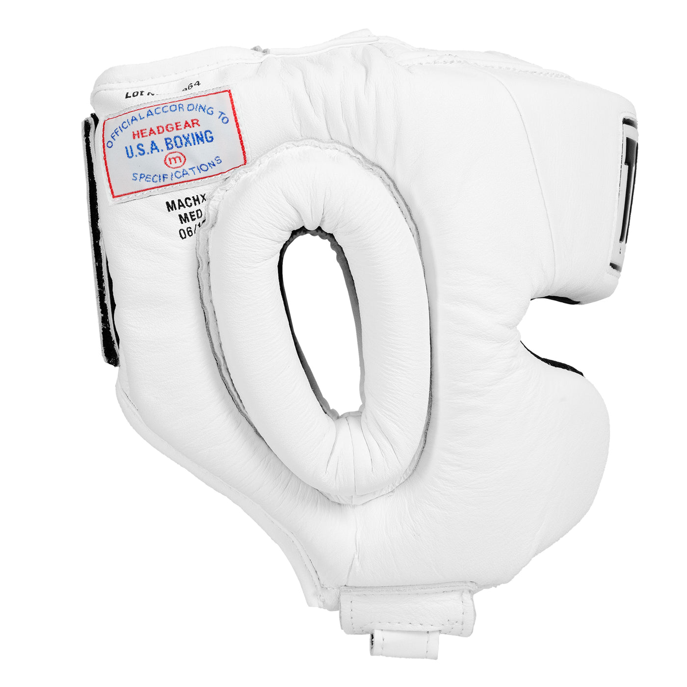 variant:white::TITLE Boxing USA Boxing Masters Competition Headgear side view