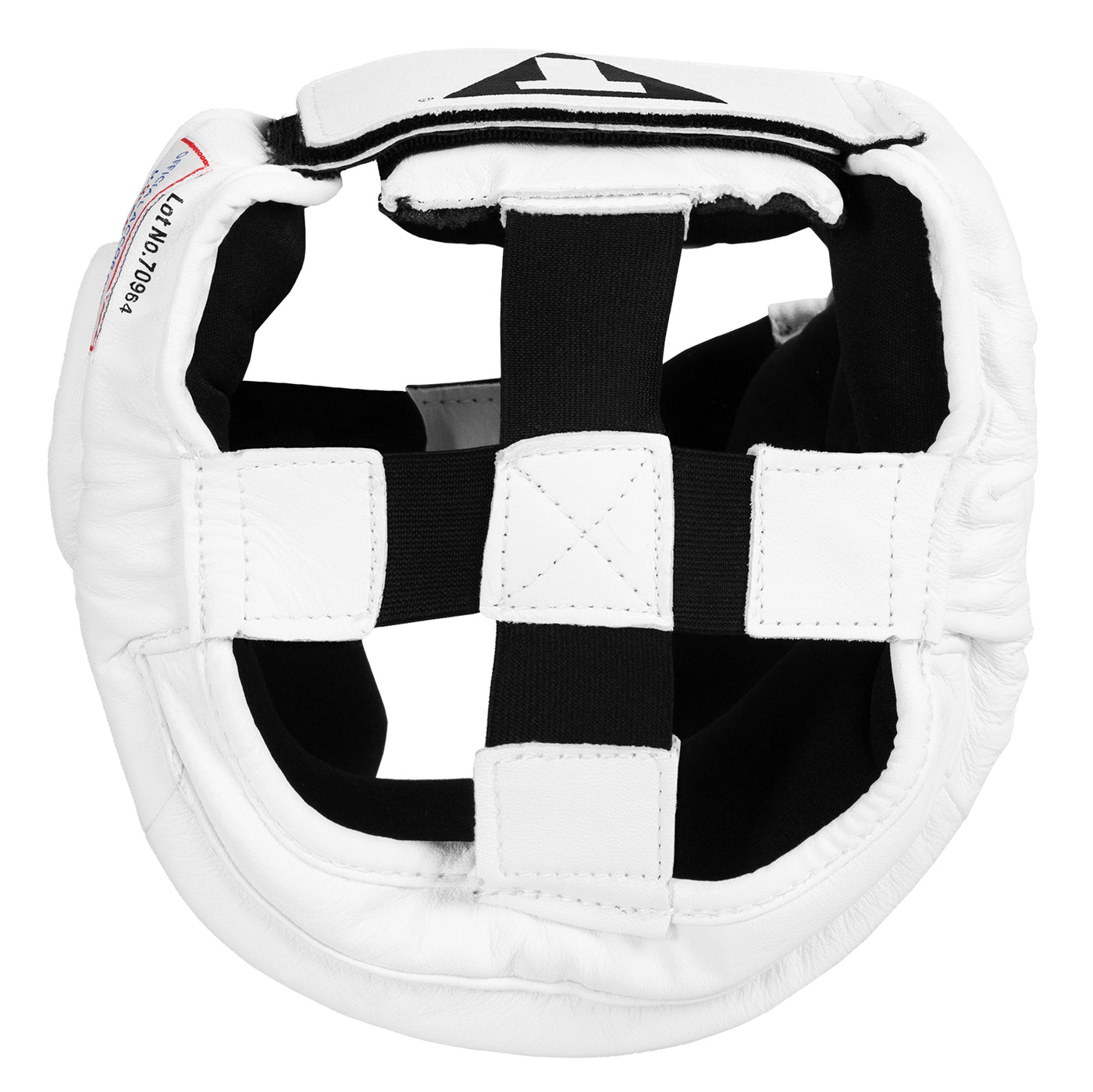 variant:white::TITLE Boxing USA Boxing Masters Competition Headgear top view