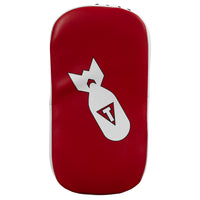 variant:red/white/black::TITLE MMA Air Raid Thai Pads (Pair) front view
