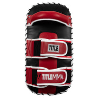 variant:red/white/black::TITLE MMA Air Raid Thai Pads (Pair) back view
