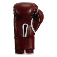 variant:maroon::TITLE Boxing Old School Leather Sparring Gloves 2.0  back view