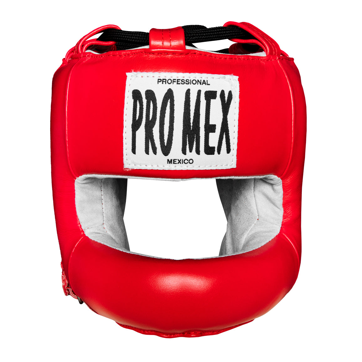 variant:Red::Pro Mex Pro Facesaver Headgear 3 front view
