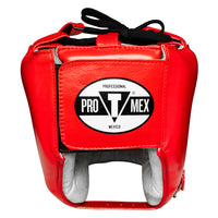 variant:Red::Pro Mex Pro Facesaver Headgear 3 back view