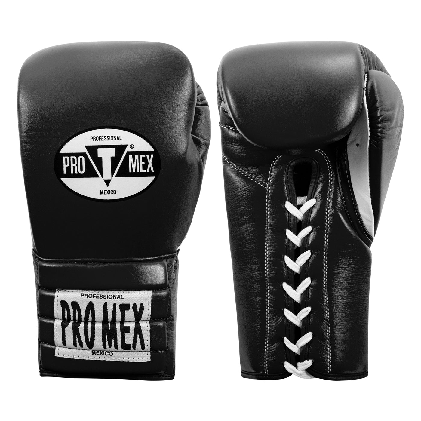 color:Black/White::Pro Mex Professional Lace Sparring Gloves V3.0 main view