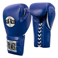 variant:Blue/White::Pro Mex Professional Lace Sparring Gloves V3.0 side view