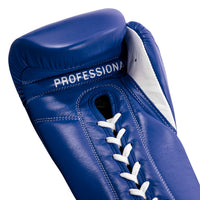variant:Blue/White::Pro Mex Professional Lace Sparring Gloves V3.0 palm view
