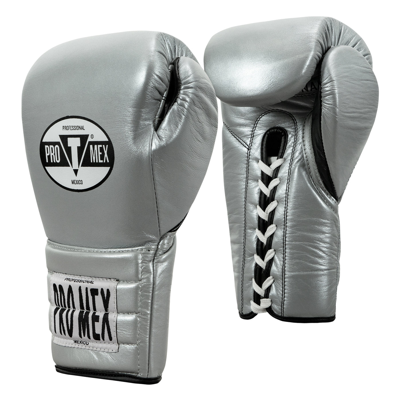 variant:silver::Pro Mex Professional Lace Sparring Gloves V3.0 side view