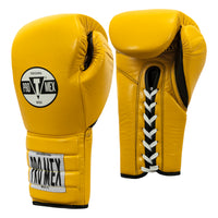 variant:Yellow/Black::Pro Mex Professional Lace Sparring Gloves V3.0 side view