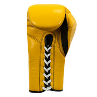 variant:Yellow/Black::Pro Mex Professional Lace Sparring Gloves V3.0 back view
