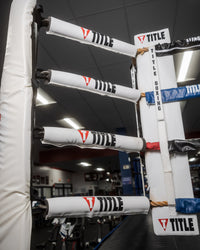variant:RD/WH/BL::TITLE Boxing Ring Turnbuckle Covers main view