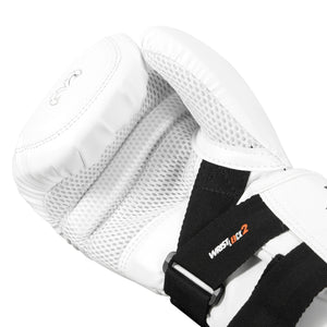 RIVAL Intelli-Shock RB50 Boxhandschuhe – Kompakt, Aus Echtem Rindsleder, Mit D3o-Technologie, Für Maximalen Schutz & Kraftübertragung, Weiß