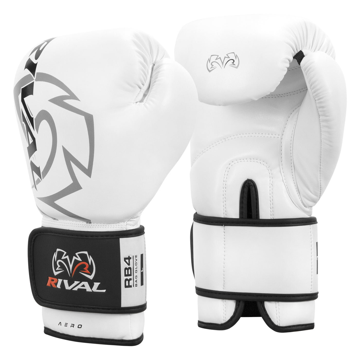 variant:white::Rival Boxing Bag Boxing Gloves side by side view