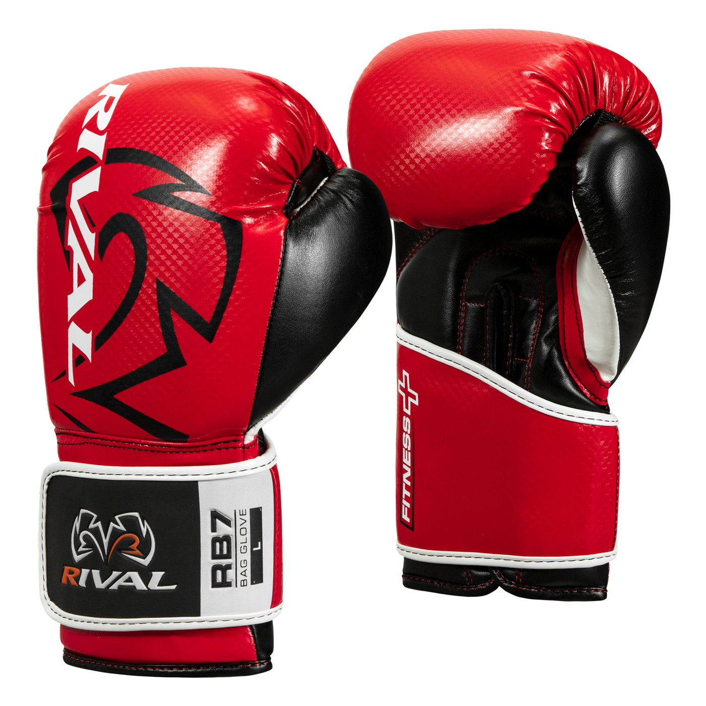 variant:Red::Rival Boxing Fitness Bag Gloves side view