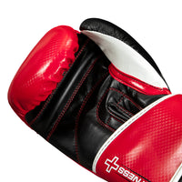 variant:Red::Rival Boxing Fitness Bag Gloves hand view